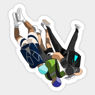 Skydiving with Friends Sticker